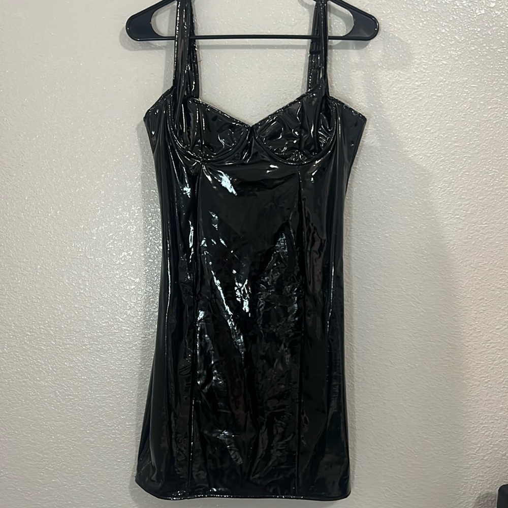Black Latex Dress